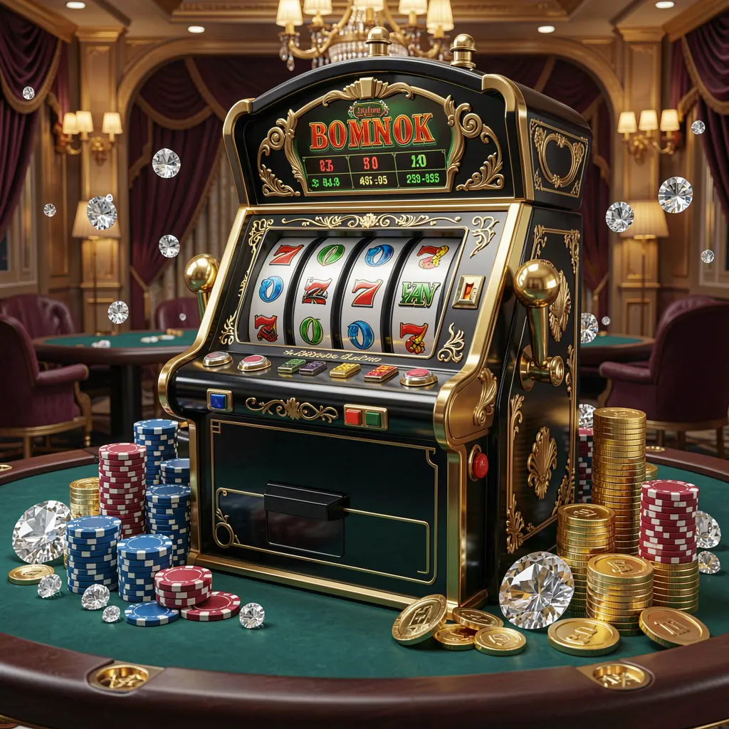 Luxury black and gold slot machine with triple sevens and flying coins representing big wins and premium gameplay at 995BDT online casino in Bangladesh